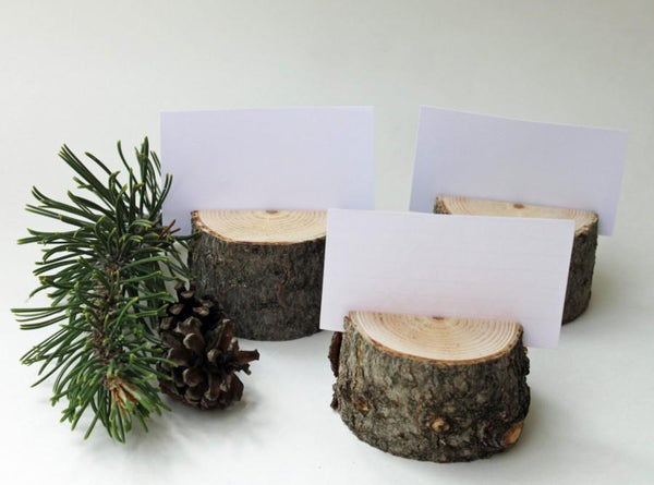 Wooden Card Holders Table Number Stands (5) - Event Supply Shop
