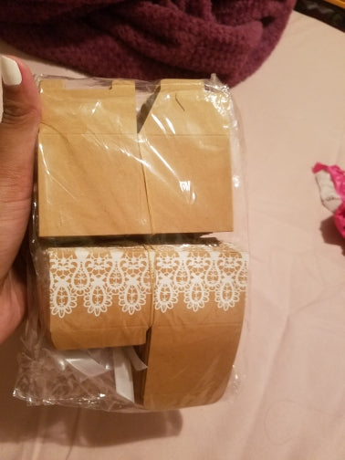Candy/Gift Favor Boxes with Ribbon and Lace Craft