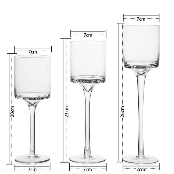 3 Pcs Set Candle Holders Wedding Decorations