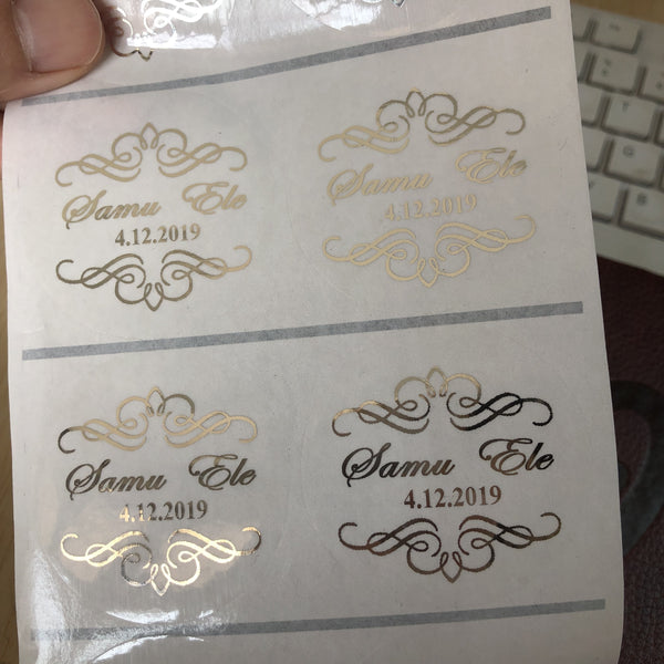 Wedding Personalized Clear Envelope Sticker