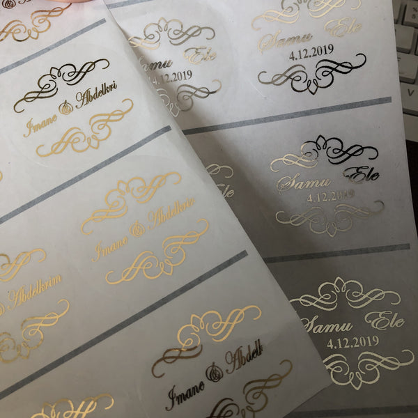 Wedding Personalized Clear Envelope Sticker