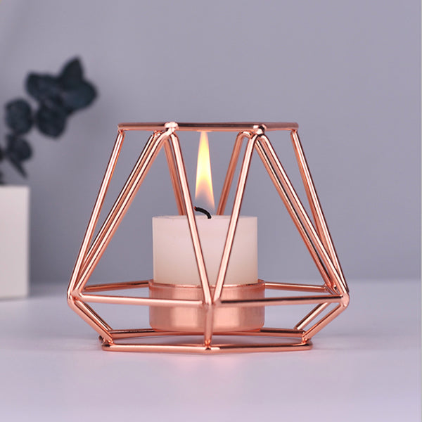 Geometric Candle Holders for Home Decoration