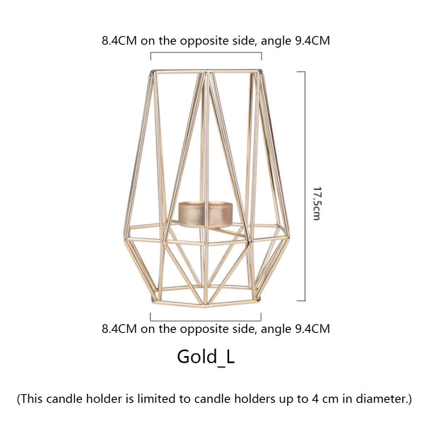 Geometric Candle Holders for Home Decoration