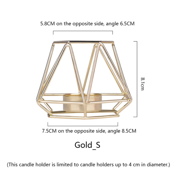 Geometric Candle Holders for Home Decoration