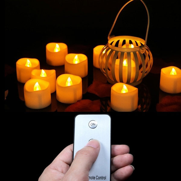LED Votive Candles With Remote