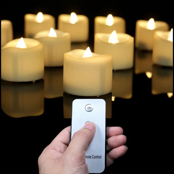 LED Votive Candles With Remote