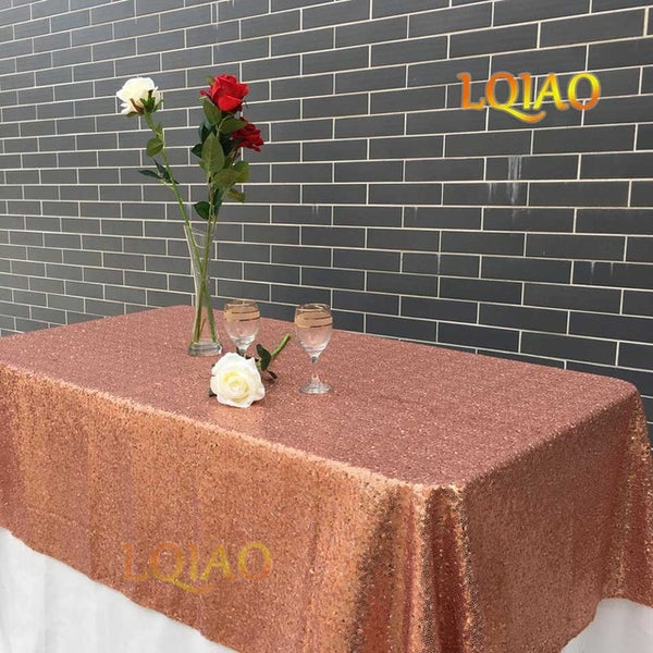 Rose Gold Sequin Tablecloth
