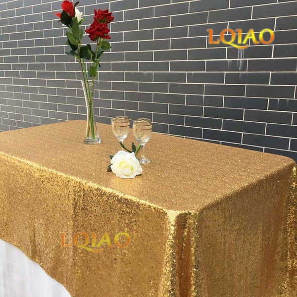 Rose Gold Sequin Tablecloth