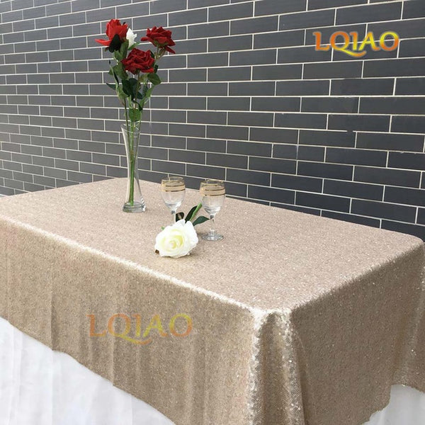 Rose Gold Sequin Tablecloth