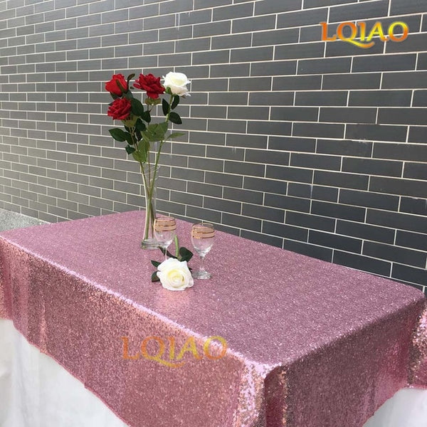 Rose Gold Sequin Tablecloth
