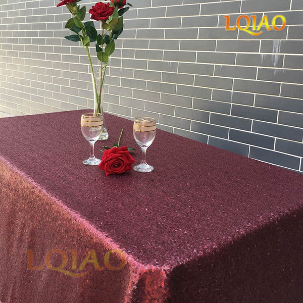 Rose Gold Sequin Tablecloth