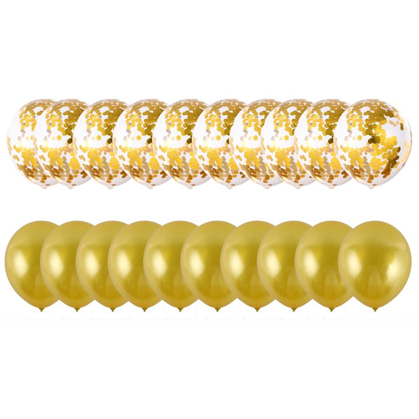 Elegant Balloon Confetti Set for Wedding Decoration