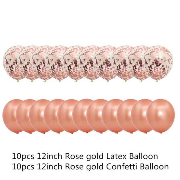 Elegant Balloon Confetti Set for Wedding Decoration