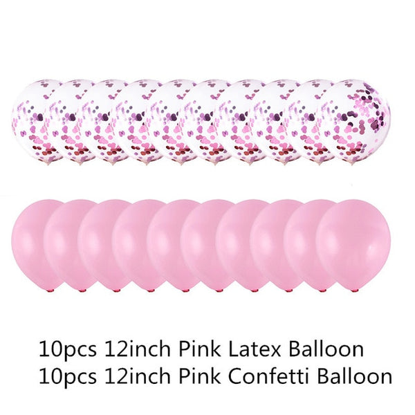 Elegant Balloon Confetti Set for Wedding Decoration