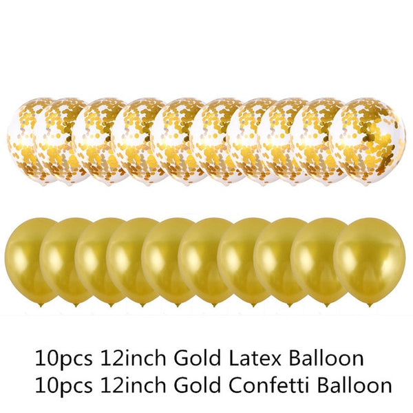 Elegant Balloon Confetti Set for Wedding Decoration