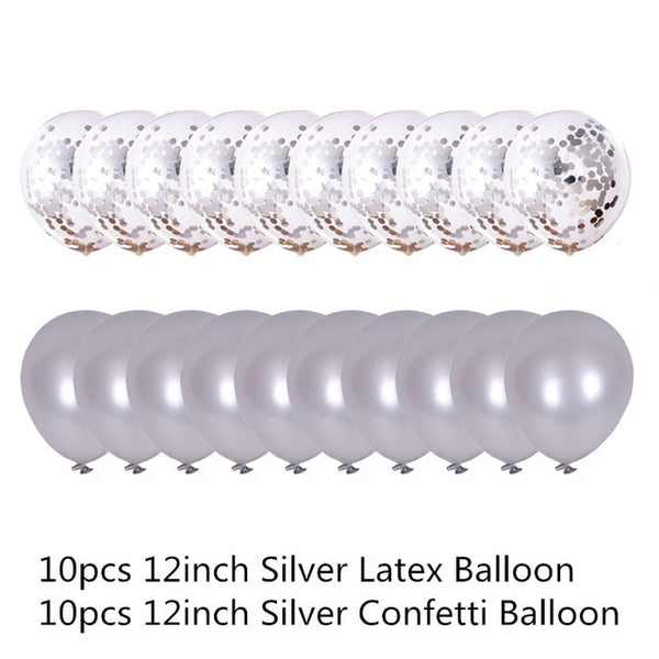 Elegant Balloon Confetti Set for Wedding Decoration