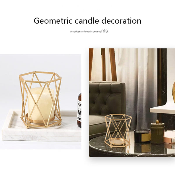 Geometric Candle Holders for Home Decoration