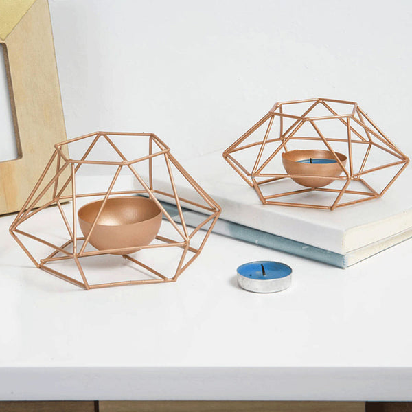 Geometric Candle Holders for Home Decoration