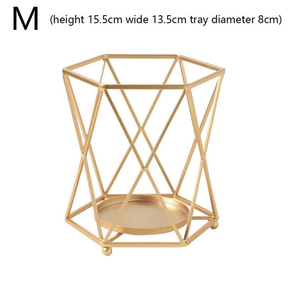 Geometric Candle Holders for Home Decoration