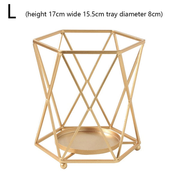 Geometric Candle Holders for Home Decoration