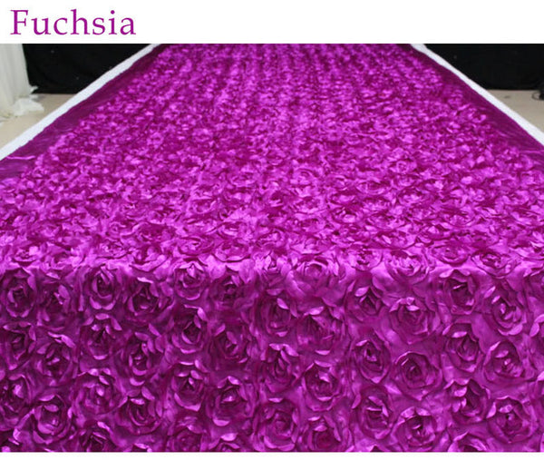 Satin Flower Aisle Runner - Event Supply Shop