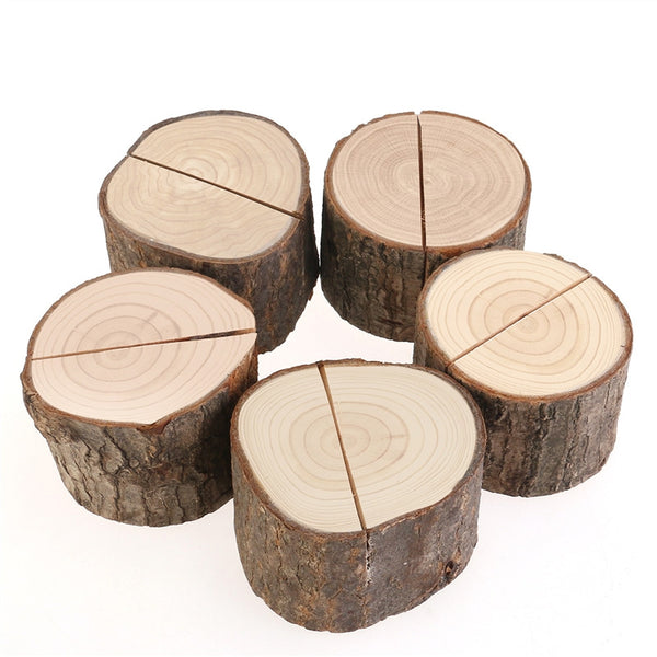 Wooden Card Holders Table Number Stands (5) - Event Supply Shop
