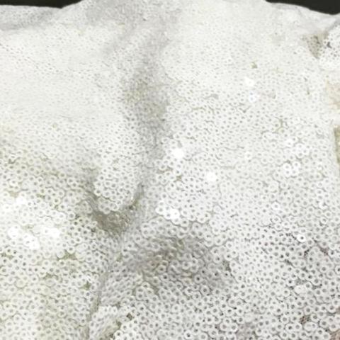 Hand Stitched White Sequin Aisle Runner - Event Supply Shop