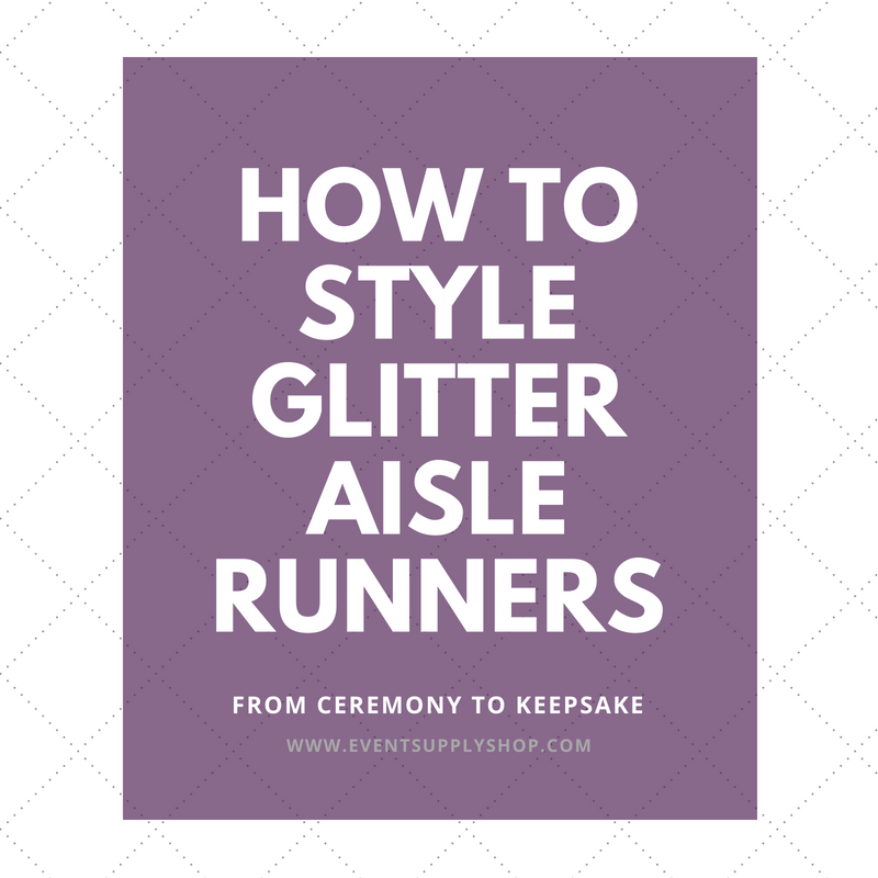 How to Style Glitter Aisle Runners