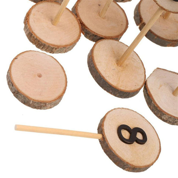 10PCS Party Table Number Cards 1-10 Set Rustic