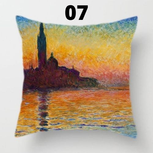 Claude Monet Printing Cushion Cover
