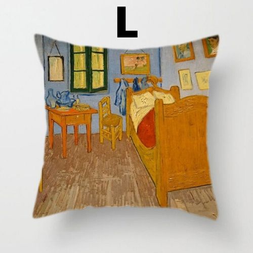 Van Gogh Oil Painting Cushion Cover