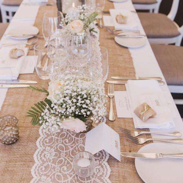 Rustic Burlap Table Runner - Event Supply Shop