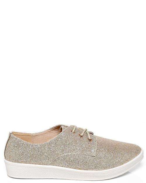 Gold Glitter Tennis Shoes - Event Supply Shop
