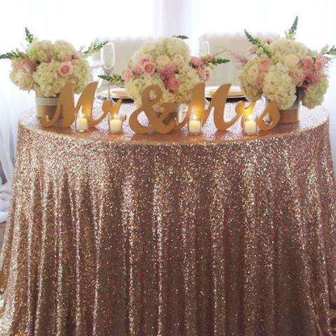 Brilliance Rose Gold Sequin Fabric - Event Supply Shop