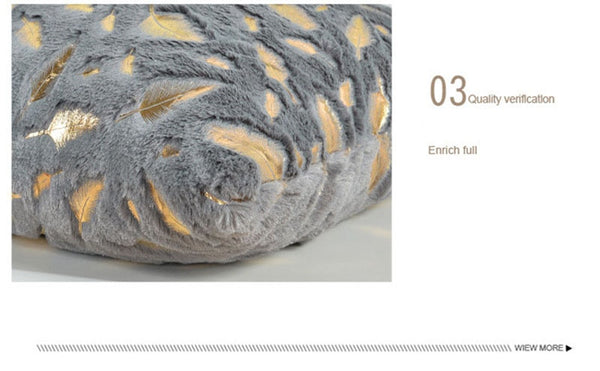 Fur Decorative Cushion Cover