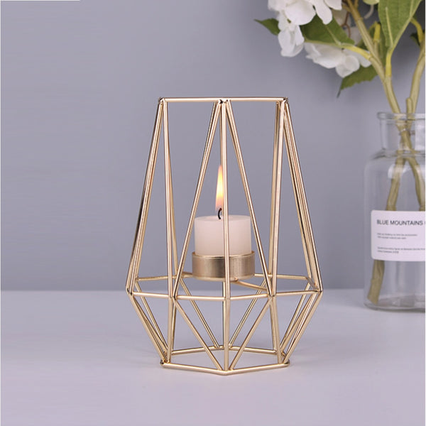 Geometric Candle Holders for Home Decoration
