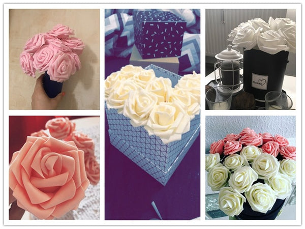 Colorful Artificial Roses for Home or Wedding Decor