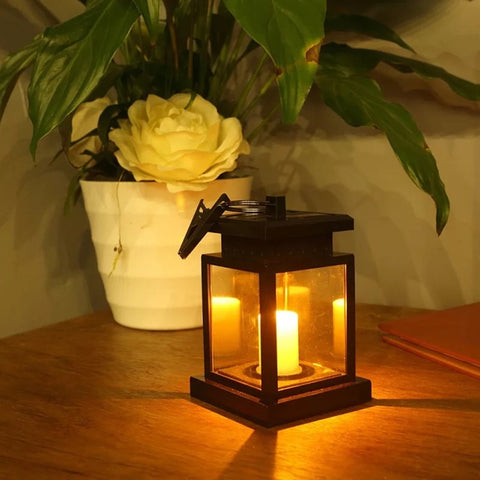 Waterproof LED Solar Garden Light Flickering Flameless Candle