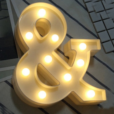 Luminous LED Light Letter – Event Supply Shop