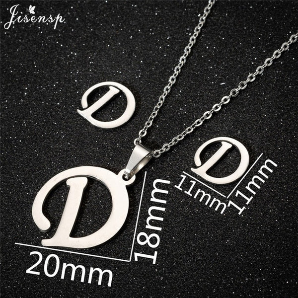 Stainless Steel Initial Letters Necklace for Her