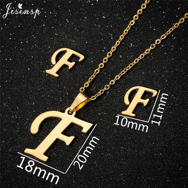 Stainless Steel Initial Letters Necklace for Her