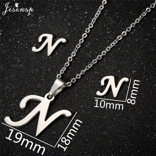 Stainless Steel Initial Letters Necklace for Her