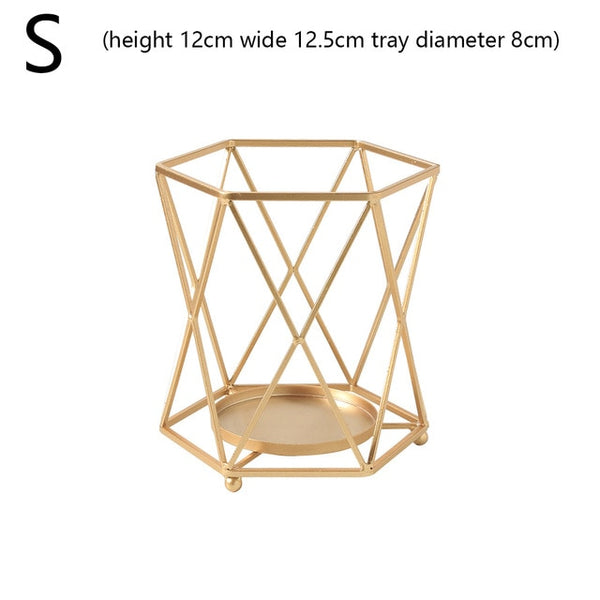 Geometric Candle Holders for Home Decoration