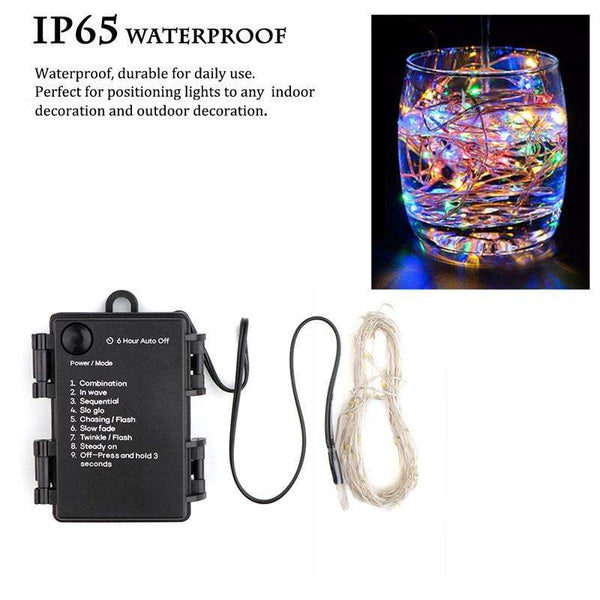 Copper Wire String Light 8 Modes Auto Timing - Event Supply Shop