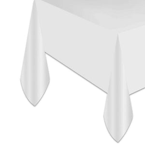 White Disposable Tablecloth - Event Supply Shop