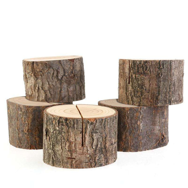 Wooden Card Holders Table Number Stands (5) - Event Supply Shop