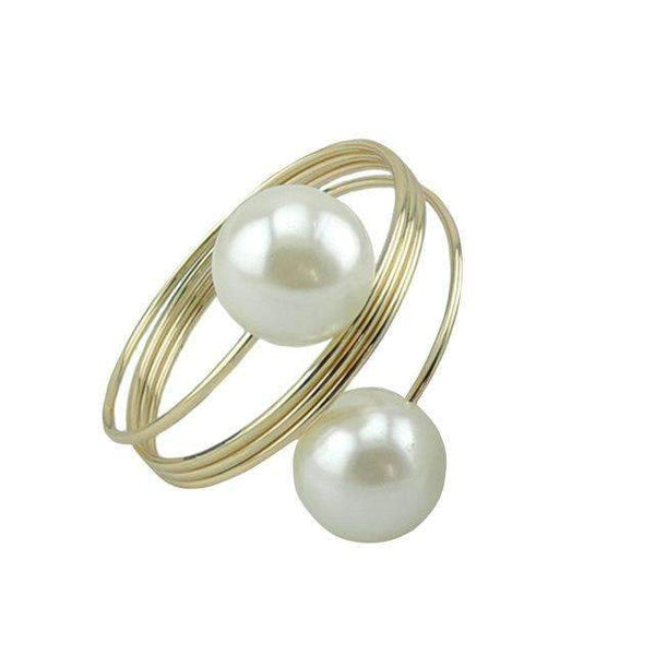 10 Pearl Napkin Rings