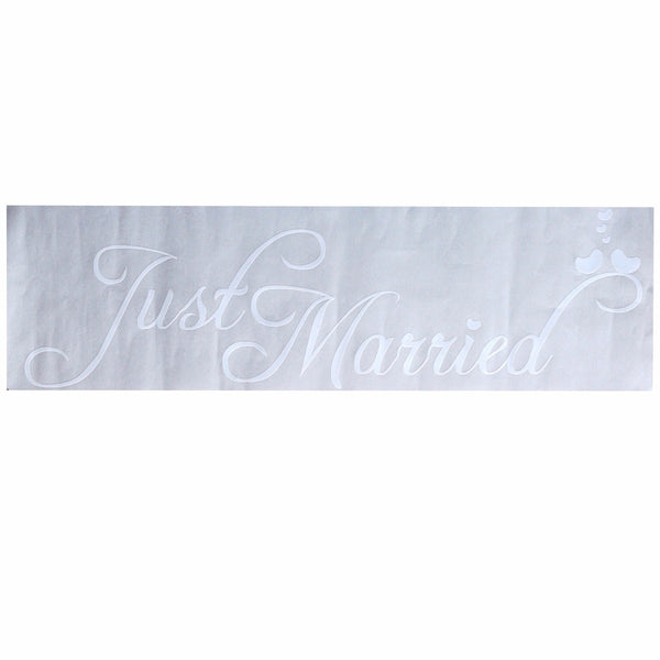 Just Married Car Window Banner